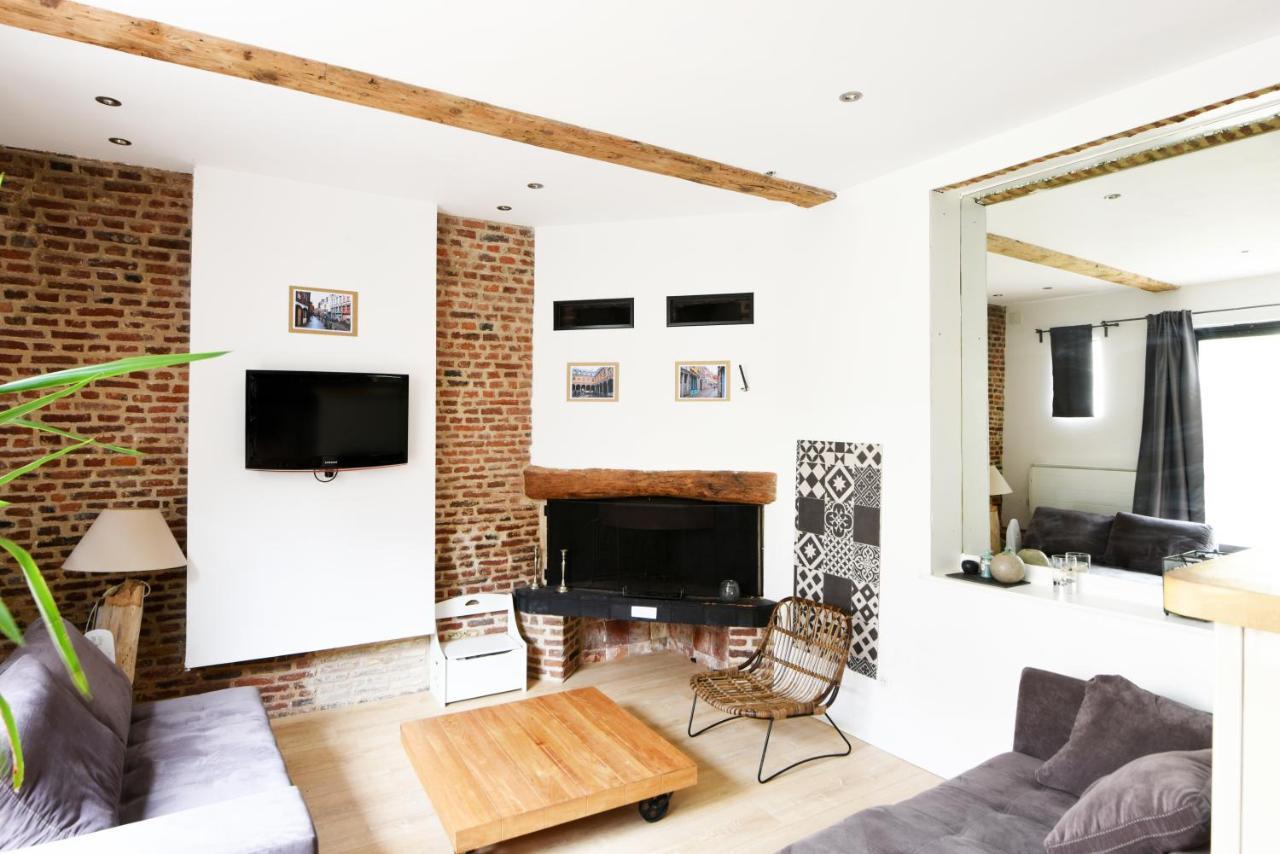 MAISON VIEUX LILLE 3 chambres parking privé gratuit 24H24H Accès Esterno foto