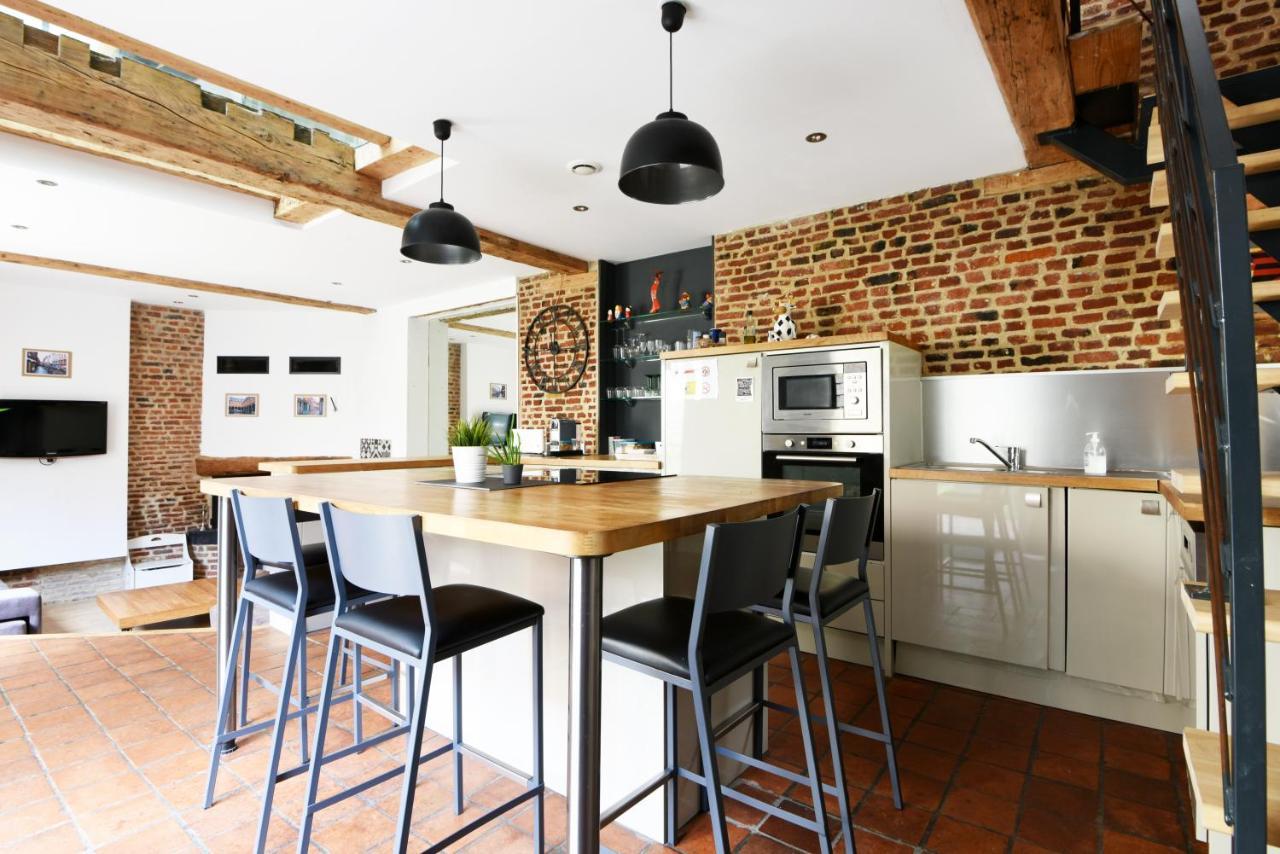 MAISON VIEUX LILLE 3 chambres parking privé gratuit 24H24H Accès Esterno foto