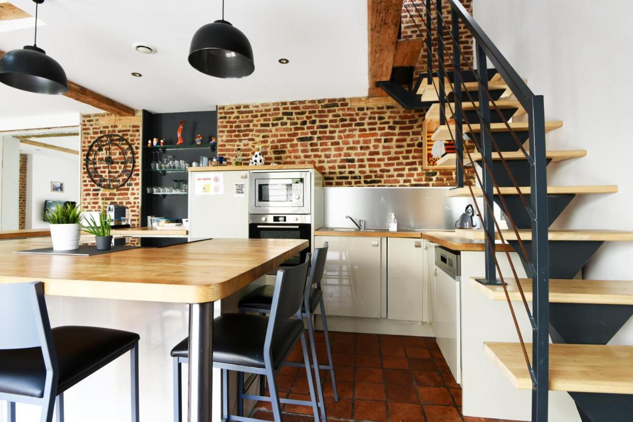 MAISON VIEUX LILLE 3 chambres parking privé gratuit 24H24H Accès Esterno foto
