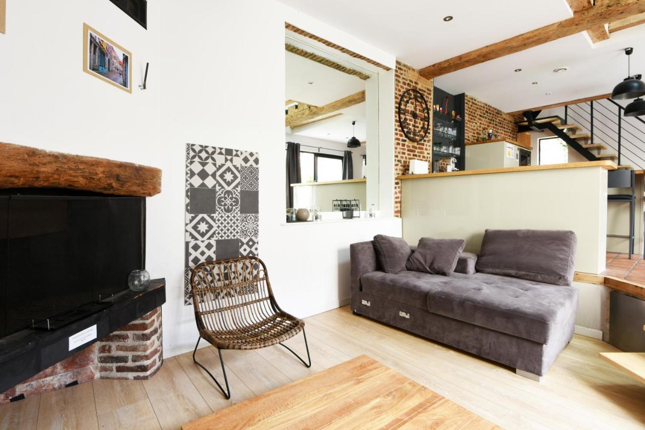 MAISON VIEUX LILLE 3 chambres parking privé gratuit 24H24H Accès Esterno foto